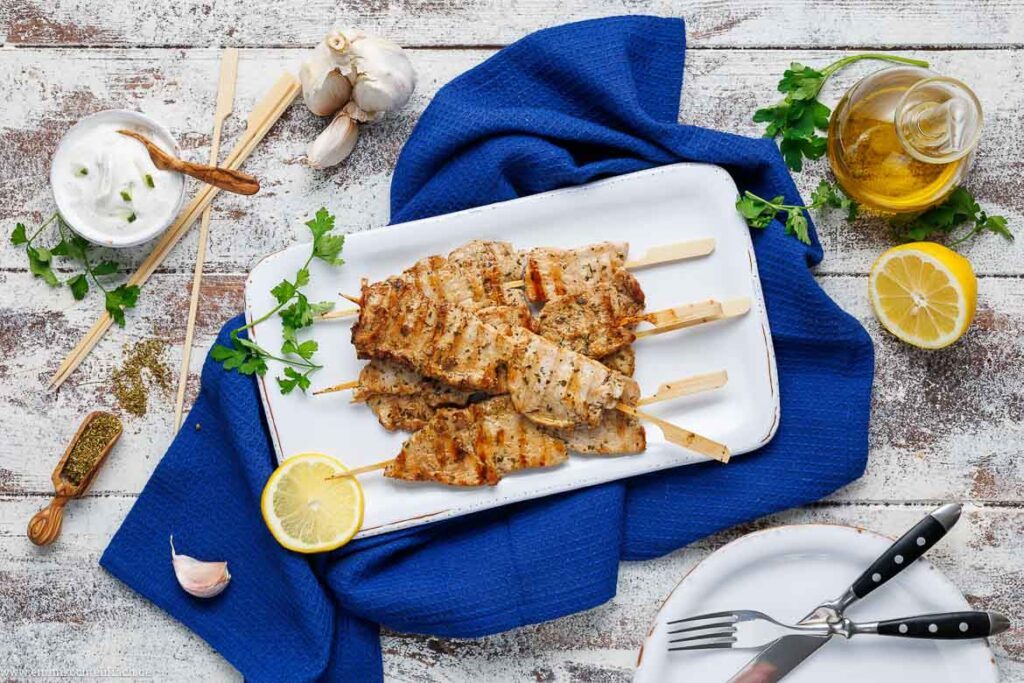 Souvlaki-Rezept – griechische Fleischspieße selber machen