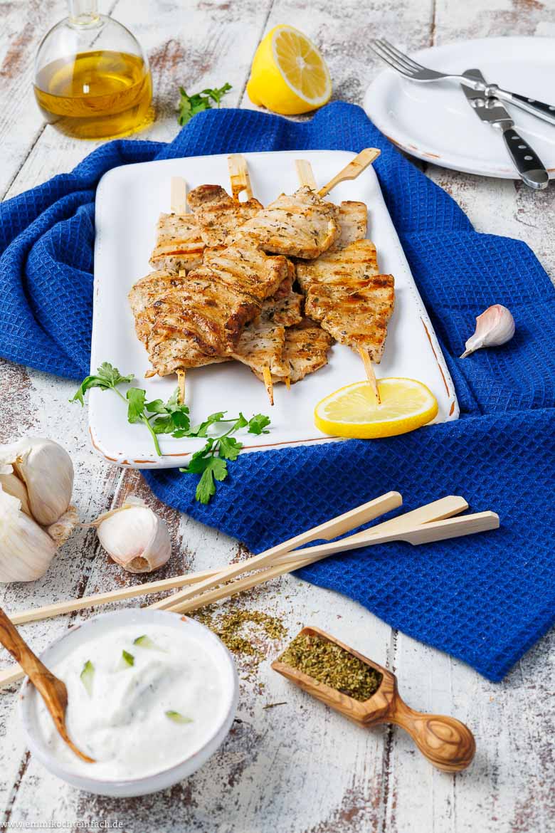Zutaten für Souvlaki