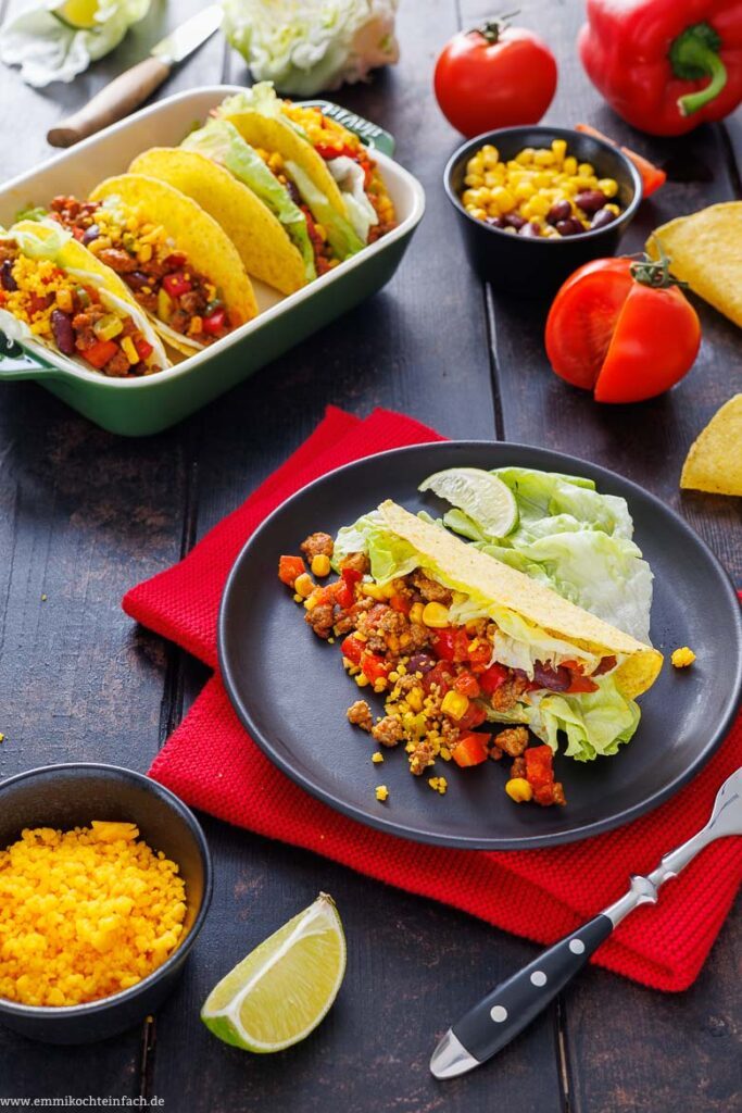 Tacos - mexikanisch mit Hackfleisch - emmikochteinfach Tacos - mexikanisch mit Hackfleisch - emmikochteinfach