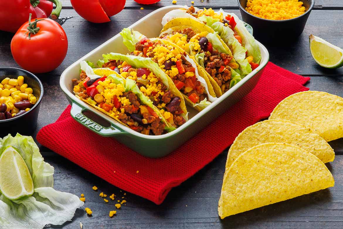 Tacos - mexikanisch mit Hackfleisch