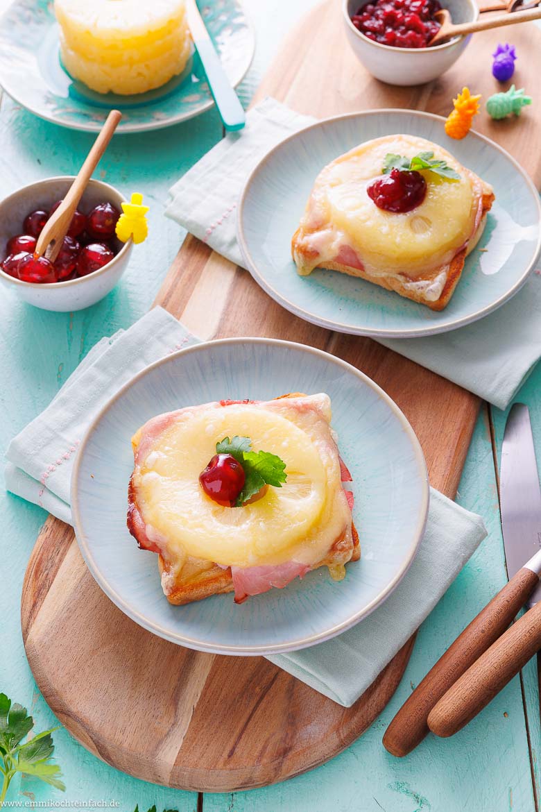 Toast Hawaii - der &uuml;berbackene Klassiker aus dem Ofen