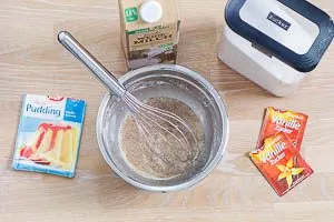 Vanillecreme für Erdbeerkuchen mit Pudding