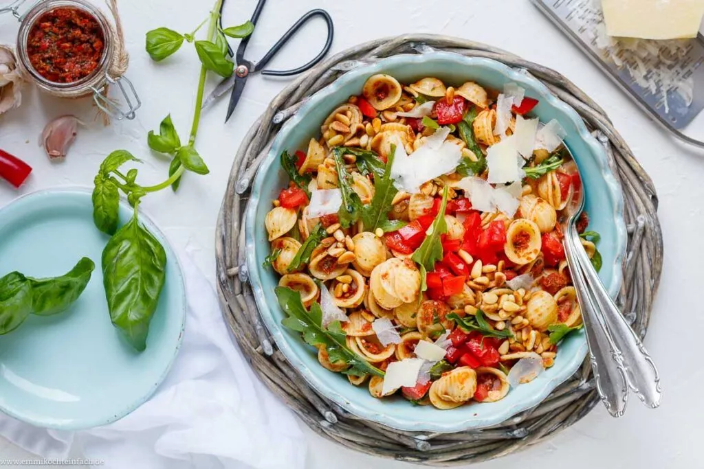 Rezept für italienischen Nudelsalat