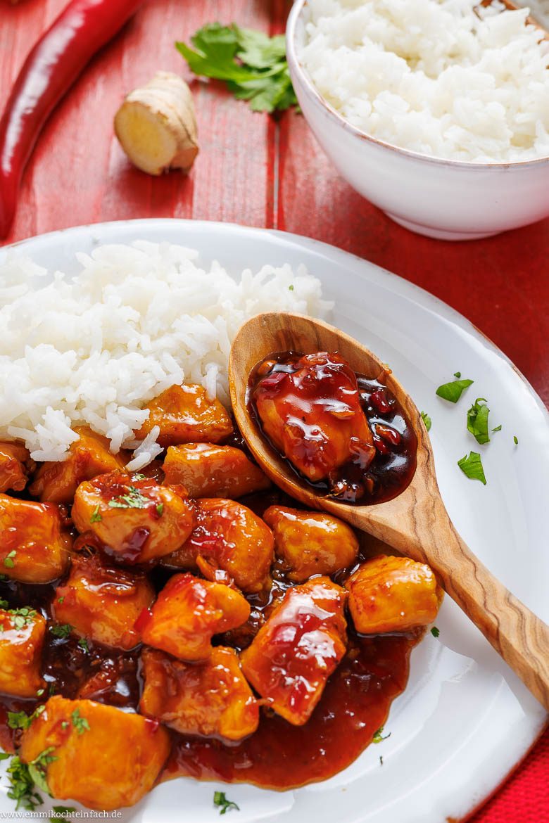 Chicken Teriyaki Rezept mit Reis