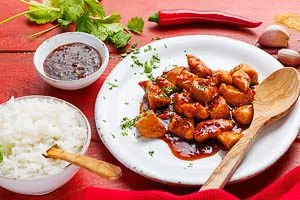 Chicken Teriyaki mit Reis