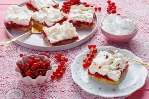 Johannisbeerkuchen Rezept mit Baiser