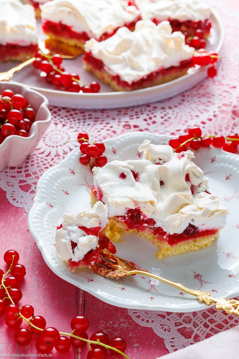 Johannisbeerkuchen mit Baiser Rezept