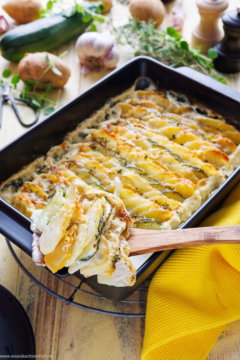 Zucchini-Auflauf Rezept mit Kartoffeln