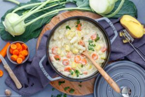 Kohlrabigemüse Rezept mit Kartoffeln und Möhren