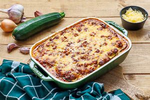 Zucchini Lasagne Rezept mit Hackfleisch