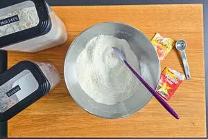 Apfelmuffins Teig vorbreiten