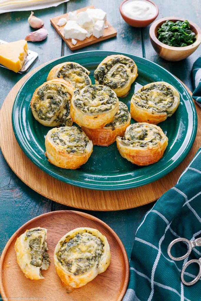 Blätterteig Schnecken Herzhaft Vegetarisch