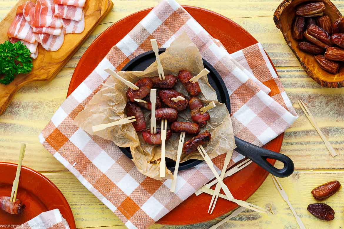 Datteln im Speckmantel Rezept aus dem Ofen