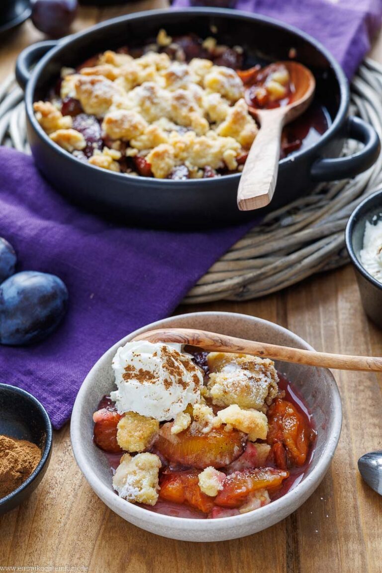 Zwetschgen Crumble ganz einfach Zwetschgen Crumble ganz einfach