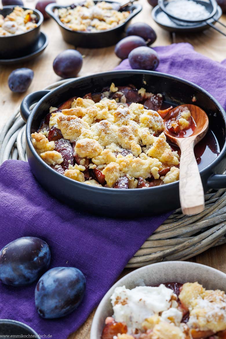 Zwetschgen Crumble ganz einfach