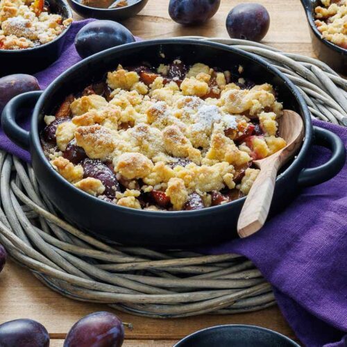 Zwetschgen Crumble ganz einfach