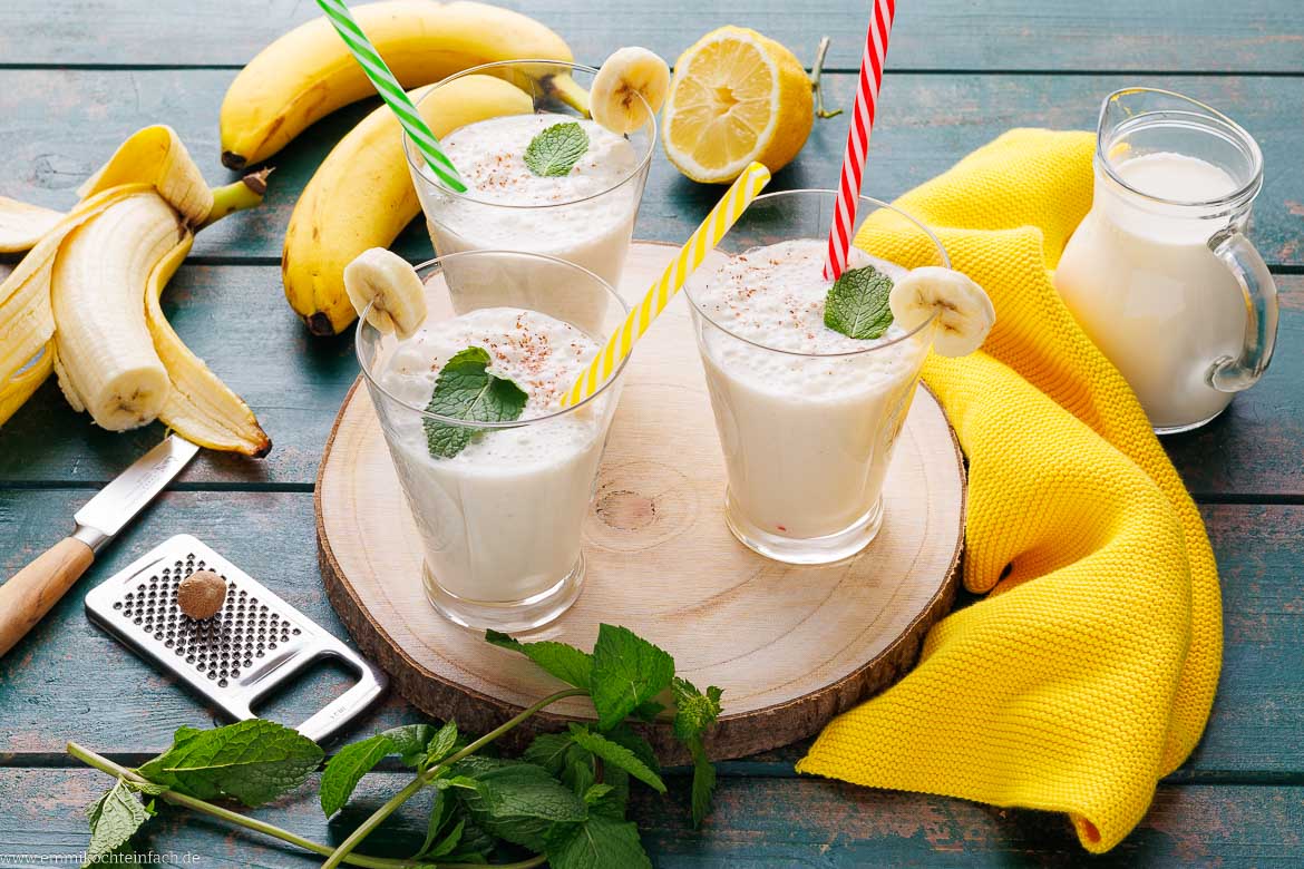 Bananenmilch selber machen Bananenmilch selber machen