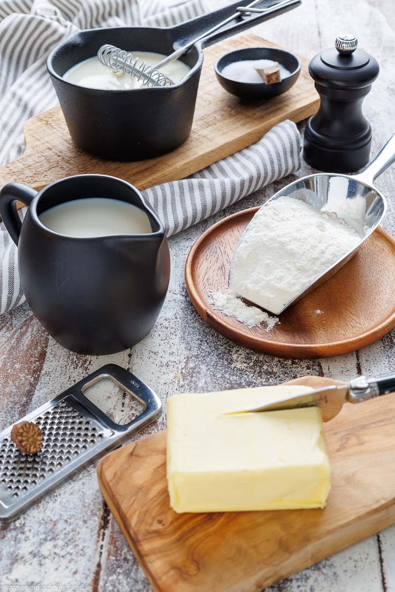 Zutaten für Bechamelsauce