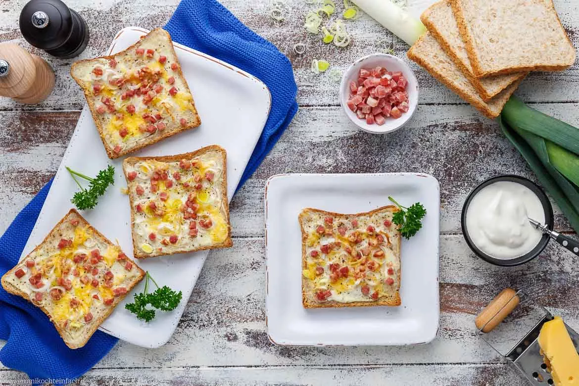 Flammkuchen Toast Rezept