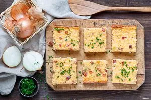 Einfacher Zwiebelkuchen