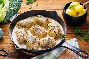 Fertig sind die Kohlrouladen! Perfekt mit Salzkartoffeln.