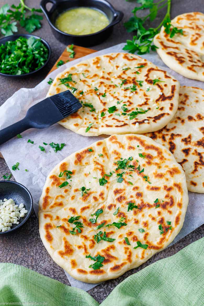 Garlic Naan zum Selbermachen