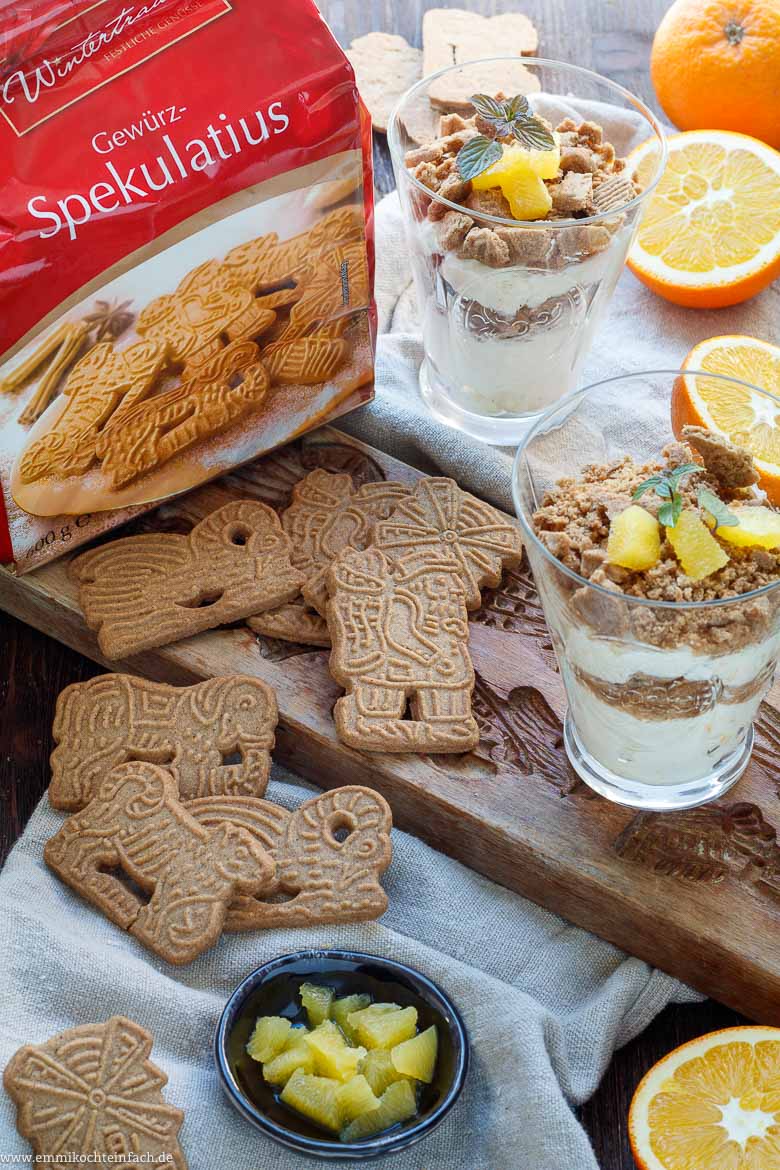 Spekulatius-Dessert im Glas.