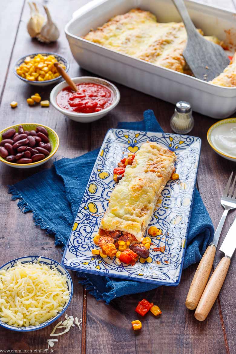 Enchiladas mit Hähnchen