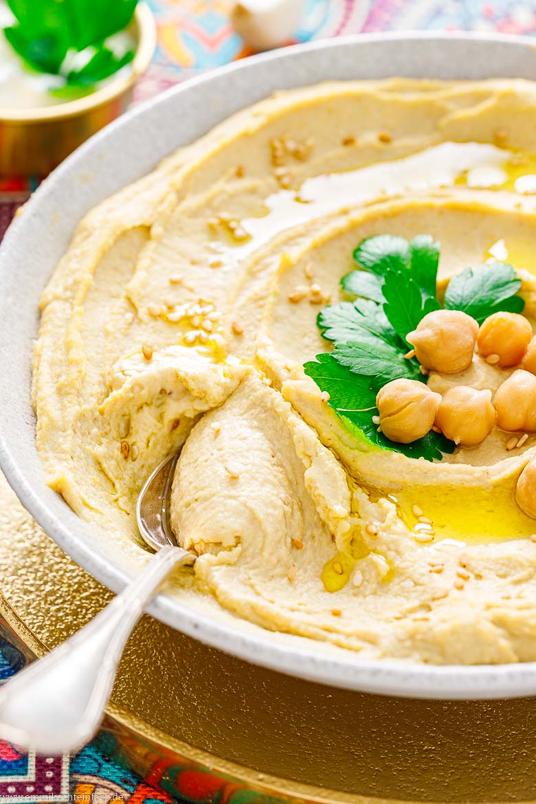Dip aus Kichererbsen mit Tahini