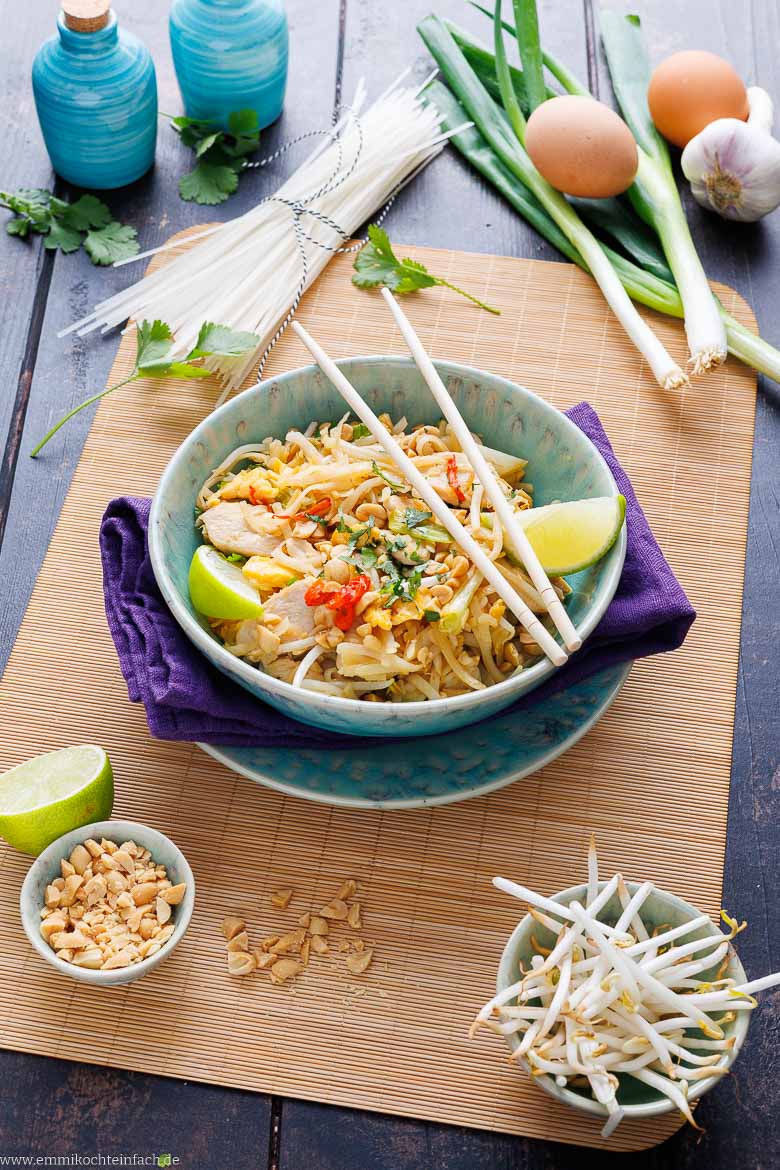 Pad Thai aus der Pfanne