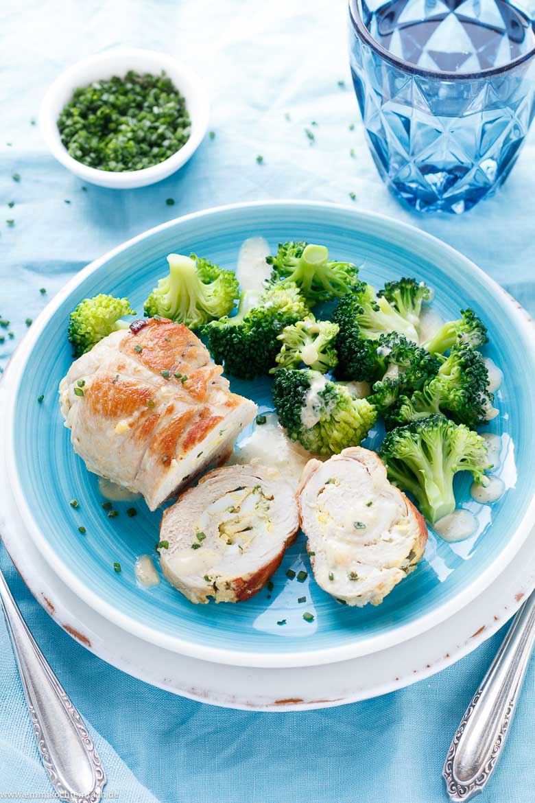Putenrouladen Rezept mit Créme Fraîche Füllung