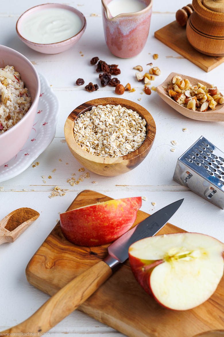 Zutaten für das Bircher Müsli