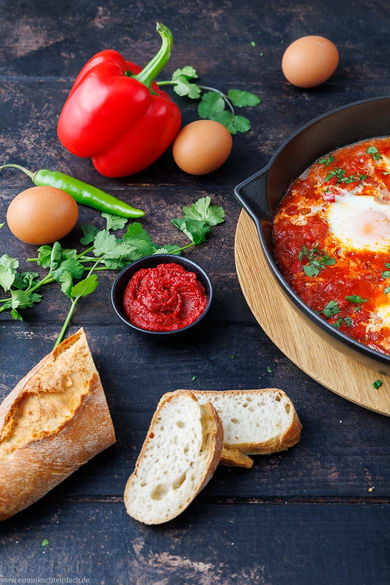 Zutaten f&uuml;r Shakshuka
