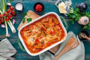 Rezept für Maultaschenauflauf