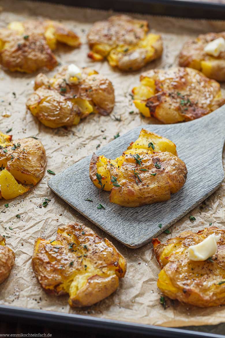 Smashed Potatoes vom Backblech