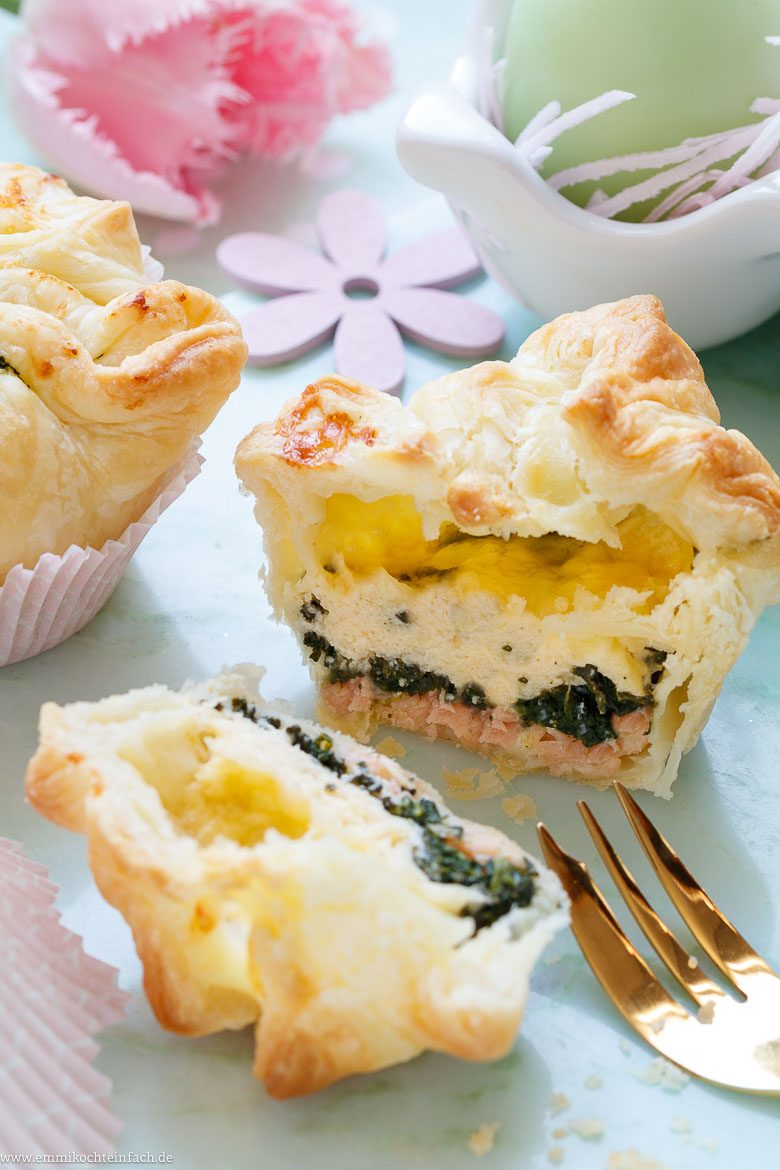 Leckere Schichten im herzhaften Muffin