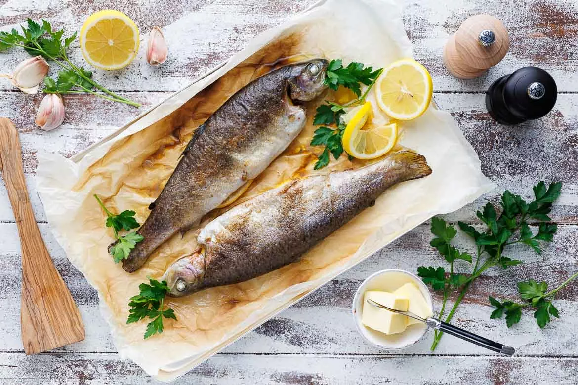 Rezept für Forelle im Backofen
