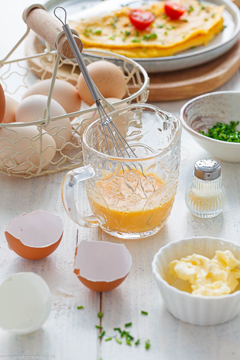 Zutaten f&uuml;r das Omelett