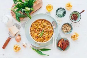Rezept für Bärlauch-Nudeln