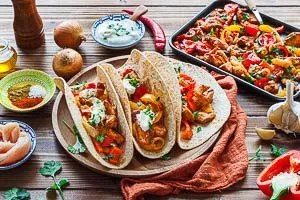Fertig sind die Fajitas!