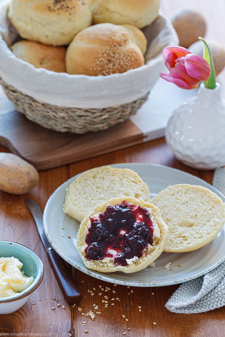 Kartoffelbrötchen selber backen