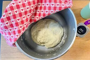 Teig ruhen lassen.