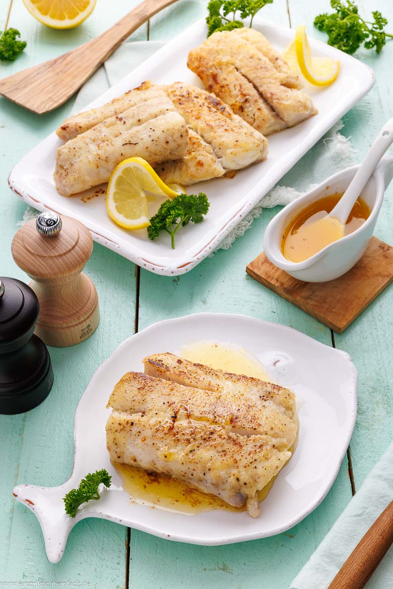 Seelachsfilet braten