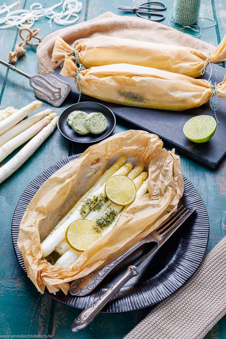 Spargel im Ofen garen