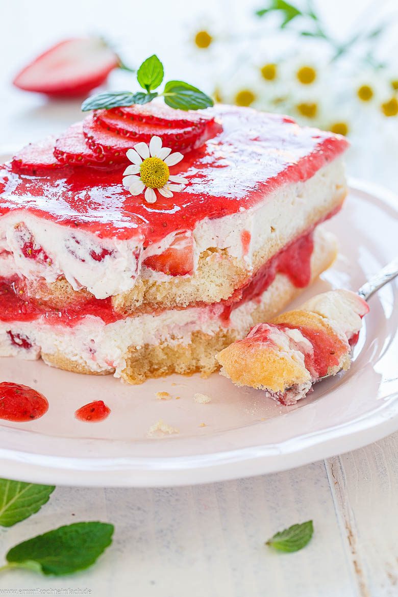 Erdbeer-Tiramisu selber machen