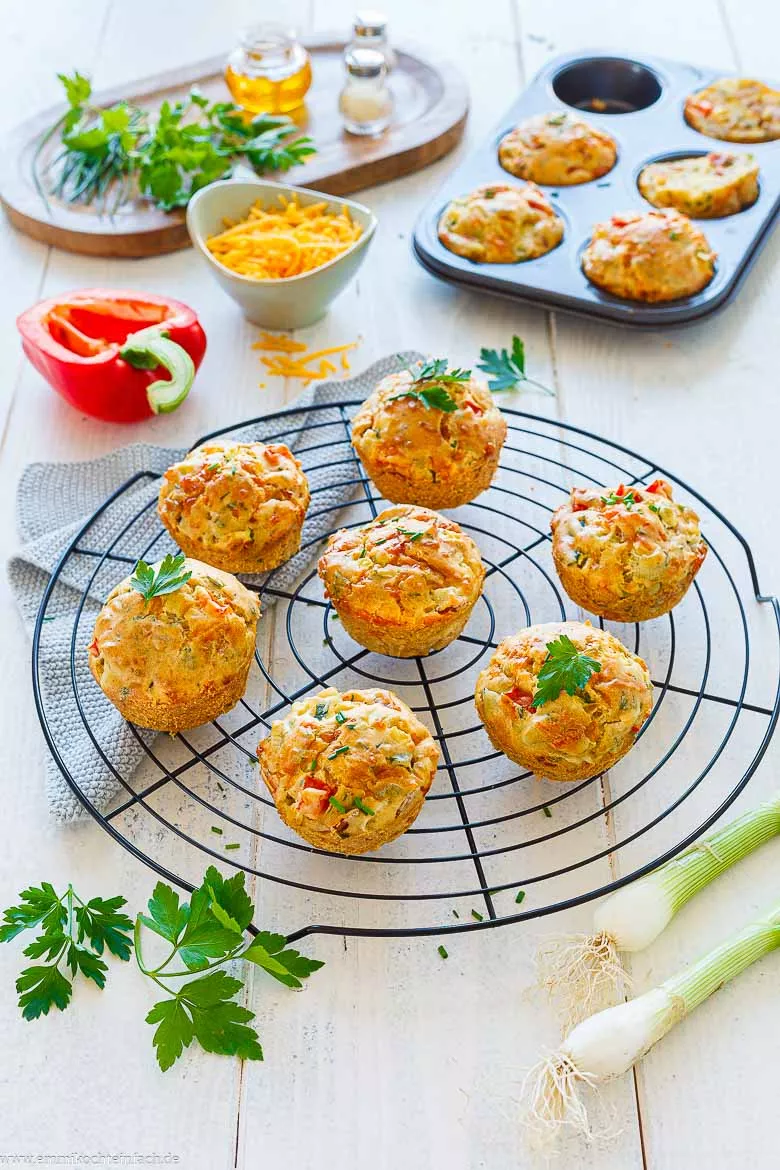 Herzhafte Muffins für den nächsten Tag