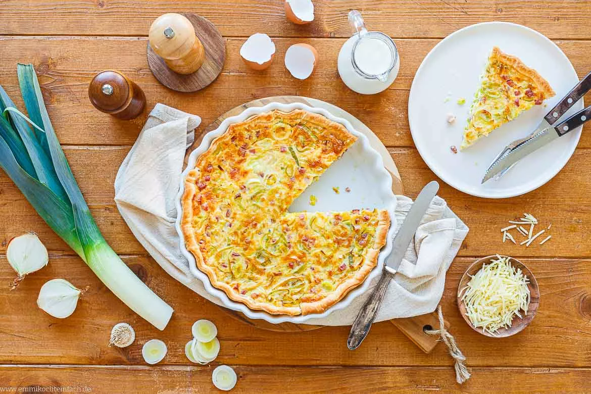 Rezept für Lauchquiche