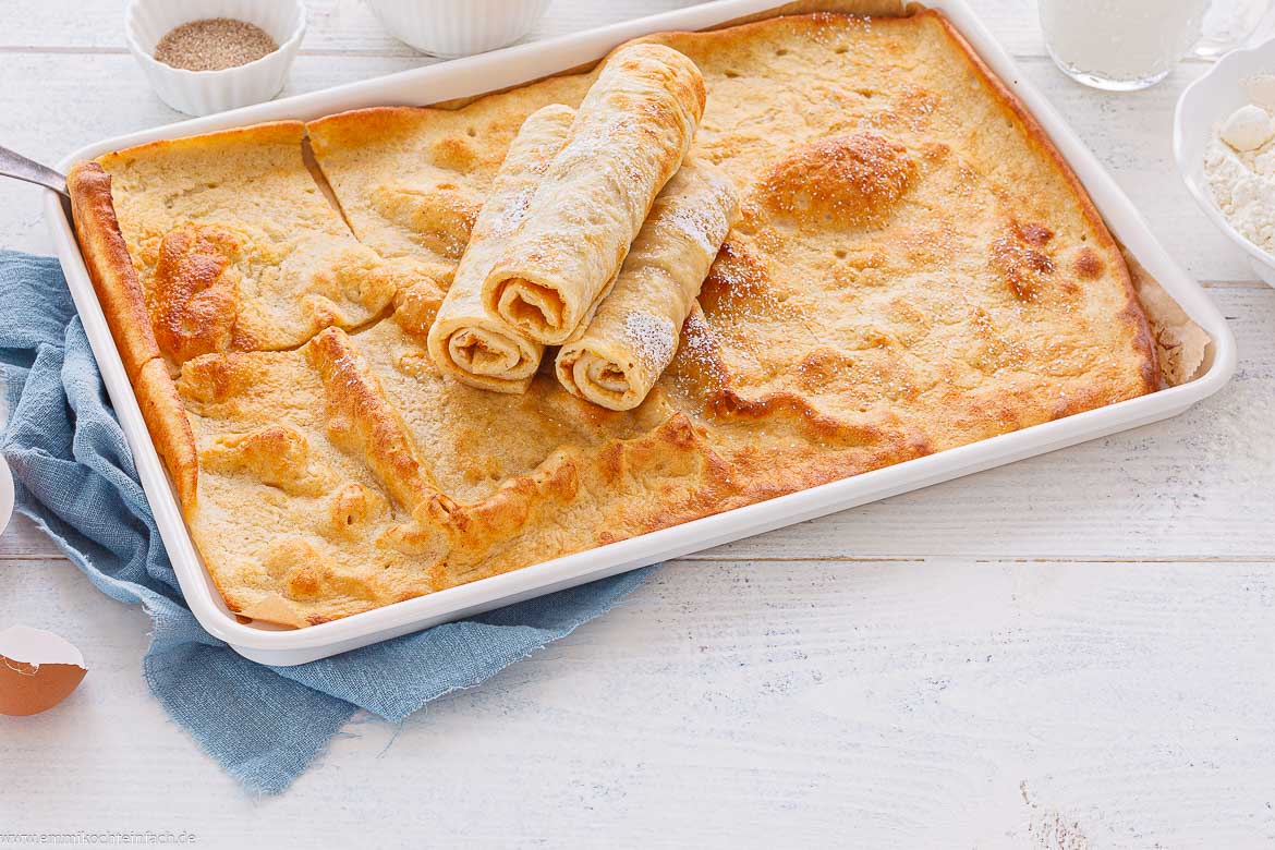 Ofenpfannkuchen vom Blech – schnell und einfach