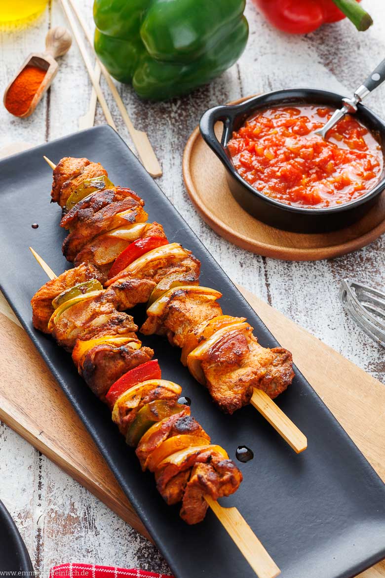 Spieße mit Schaschlik-Fleisch selber machen
