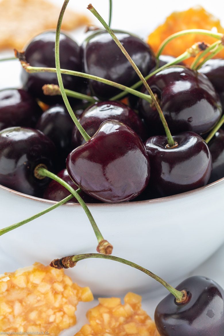 Zutaten für meinen Nachtisch mit Kirschen
